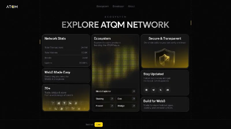 Interface do explorer da rede ATQM